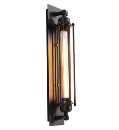 Lampada da parete retrò vintage industriale in ferro battuto fulmine con lampadina T300 per ristorante soggiorno bagno black4480202