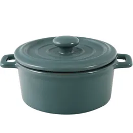 Ceramic Soup Pot Crock Pot Baby Food Steamed Bowl Stockpot With Cover Saucepan Soup Pot Kichen Stew Pot Bowl Cooking Cookware