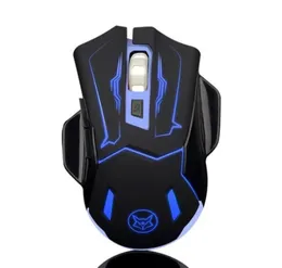 Super Ice Fox USB Rechargable Wireless Gaming Mouse со Flashling Bearlight Q5 Silent Gamer 6D Optical Mice для настольного ПК Lapto9635432