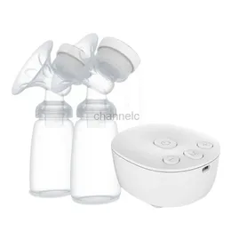 Bröstpumpar Double Electric Breast Pump USB Electric Breast Pump med Baby Milk Bottle Cold Heat Pad BPA Gratis kraftfulla bröstpumpar 240413