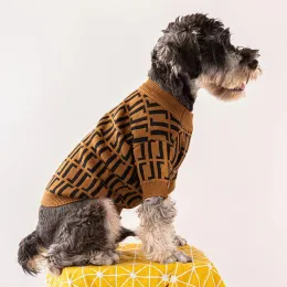 Novo clássico de outono de outono de inverno espessado da moda suéter de estimação Fadou Schnauzer