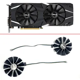 Nowy 87 mm T129215SU FDC10U12S9-C 4PIN RTX 2060 2070 2080 CARD FANS FOR ASUS Geforce RTX2080 RTX2060 Gaming Fan karty