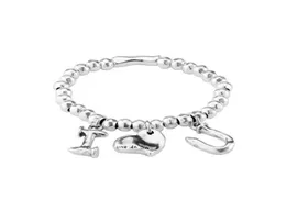 2020 Nuovo bracciale autentico I Love You Friendship Bracelets Uno de 50 gioielli placcati si adattano al regalo in stile europeo per le donne PUL1824MTL5128455