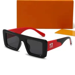 Moda OW SUN SUN CLASSES MĘŻCZYZNA KOBIETA SUNGLASS STROW X RAKA POKEWIERA Trend Hip Hop Square Sunglasse Sports Travel Słońce D9