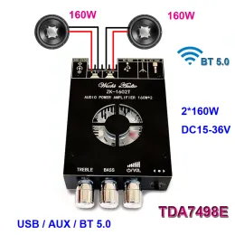 Усилитель 2*160W TDA7498E Subwoofer Subwoofer Board BluetoothCompatible 2.0 Channel Class D Audio Amp Amp