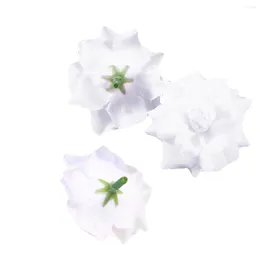 Dekorativa blommor 50st Rose Flower Artificial For Wedding Bride Bouquet Diy Crafts 45 3cm svart