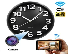 Ny WiFi P2P 1080p Full HD Wall Circular Clock Security Camera DVR Mobildetektering Hushållerska 24 timmar Inspelning Live Video1606888