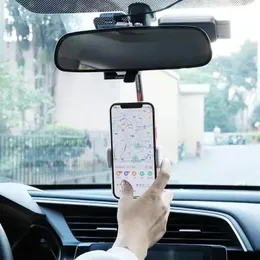 360 Grad Auto Rückfahrzeugspiegelmontage -Telefonhalter für iPhone 12 GPS -Sitzsitz Smartphone Autohalter Ständer einstellbarer Support