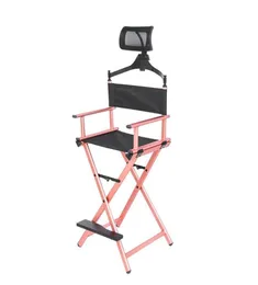 ألومنيوم إطار مكياج فنان Director039S كرسي W قابلة للتعديل راحة ROSE ROSE GOLD PROMITION Professional Beauty Camp Furniture5438641