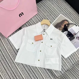 デザイナーファッションサマーTシャツレディースシャツラペルレターストライププリント甘い半袖