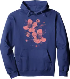 Floral Blossom Hoodie Artistic Pattern, Delicate Details, Unisex