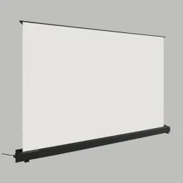 72-150 Zoll elektrischer Boden steigender Bildschirm White Cinema Home Theatre 4K 3D Floor Projektionsbildschirm für AWOL Vision 3500 Projektor