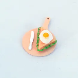 Миски 3 ПК реквизит Детский фальшивый кухонный орнамент орнамент пицца пицца для подачи лотки миниатюрный декор модель хлеб