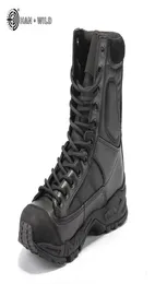 Botas do exército militar Men Black Leather Desert Combat Work Sapatos de inverno Tornozelo Tactical Boot Man Plus Tamanho 2108306647217