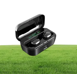 G6S Bluetooth Earphone LED Fast Wireless Charging Earskydd Volymkontroll TWS Earpiece med 3500 mAh Power Bank Sports hörlurar4593830