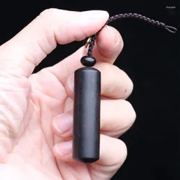 Keychains Natural Ebony Keychain Opening DIY Jewelry Making Small Wooden Gifts