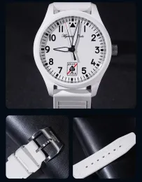 Mysterious Code Watch Men Ceramic Pilot SW200 Movement Automatic Mechanical Sapphire Glass Fluororubber Strap Super Luminous