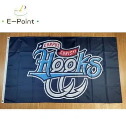 MILB Corpus Christi Hooks Flag 35ft 90cm150cm Polyester Banner Decoration Flying Home Garden Festive Gift1490074