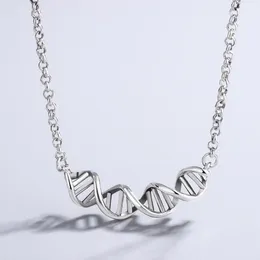 Ketten Ventfille 925 Sterling Silber DNA Ed Spiral Halskette für Frauen Persönlichkeit Trendy Party Geschenke Schmuck 2021 Drop204n