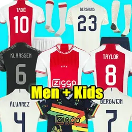 Tadic 21 22 23 24 24 Soccer Jerseys Home Bassey Ajaxe Berghuis Third Black Kit Klaassen Bergwijn Marley 2023 2024 Away Football Shirts Men Kids Uniforms Cruyff