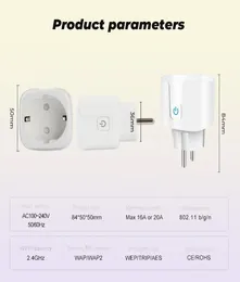 Power Energy Monitor 16A EU UK 10A US WiFi Smart Plug Socket Adapter SmartLife App Appovice Control Work