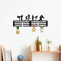 Kök förvaring metall smidesjärnhängare vägg krok taekwondo medaljhållare sport fotboll display stativ hem dekor Torage rack