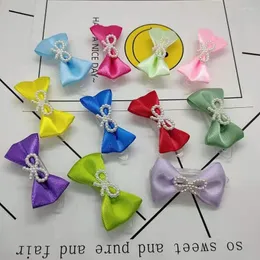 Abbigliamento per cani Little Fresh Bow Hairpin Pet Groming Accessori cucciolo per capelli estivi clip 5pcs