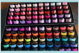 Acrylpulver Flüssigkeiten Nagelkunst Salon Gesundheit Schönheit 10gbox schnell trocken Dip Pulver 3 in 1 Französische Nägel passen Farbgel Polnische LACU7679852