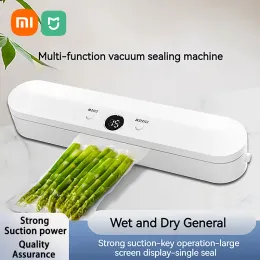 Sigillanti Xiaomi Mijia Scappamento a vuoto per alimenti per pompaggio di imballaggio Snack Fresh Sec Sed Wet Plastic Sealing Compressione automatica