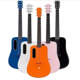 Kablolar ateş gitar lav me2 karbon fiber ikinci nesil folk gitar yeni başlayanlar yeni başlayanlar öğrenciler 36 inç erkek ve kadın seyahat