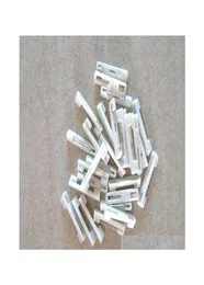 1000 pcs نقي أبيض بلاستيكي الشريط السلامة دبوس معرف الشارة بدلة الظهر لبروش DIY CRAFT 3ZD1K 2NNXS7843609
