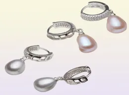 Kadınlar için gerçek tatlı su inci küpeleri925 gümüş ince mücevher kızları doğal inciler modaya uygun düğün beyaz 2106183944746
