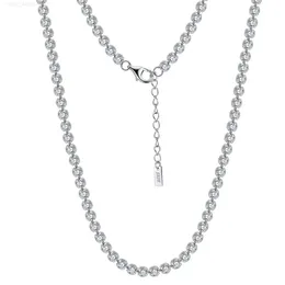 RINNTIN SC51-52 Smycken Hitta handgjorda smycken Tennishalsbandskedja 925 Sterling Silver Men Cadena Zircon Chain for Women