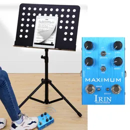 Irin Overdrive Guitar Effect Pedal 2 Tryb przełączania Ton przełącznika/wzmocnienie/objętość/doładowanie sterowania dla gitary elektrycznej - maksimum