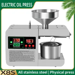 Pressers Oil Press Automatic Outhomatic Hoseold Blaxseed Oil Extractor Peanut Oil Press Cold Press Oil Machine 820W (MAX) X8S X5S X3