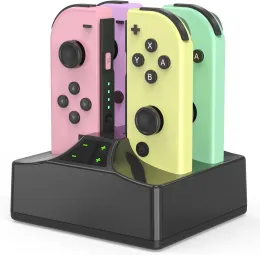 Står för laddningsdockan för Nintendo Switch Switch OLED -laddningsstation för Switch JoyCon med en USB Typec -laddningskabel