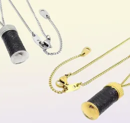 Vendita di bottiglie di profumo Collana di alta qualità Coppia Necklace a 2 colori Golden Long Collana Fashi