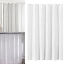 Duschvorhänge Haken für Badezimmer Feste Farbe verdickte saubere transparent gefrostete Peva -Vorhangeteilung