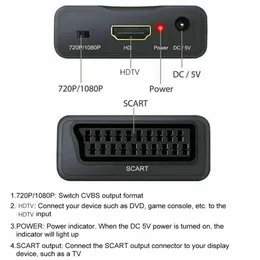 HDMI To SCART Converter Adapter: 1080P Upscaling, Plug And Play