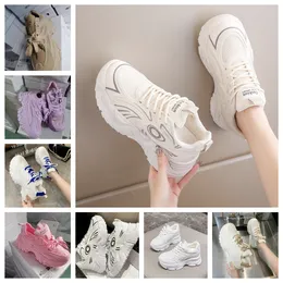 2024 new top Luxury Thick soled mesh small white shoe men women casual and breathable internally elevated sports shoes