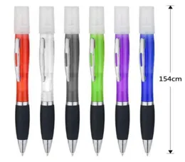 Mini Sprayer Desinfection Pen Metal Clip Tomt Tube Refillable Parfym Alcohol Hand Sanitizer Spray Pen SN51383275323