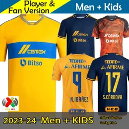 Spielerfans Liga MX 2023 2024 Tigres Fußballtrikot