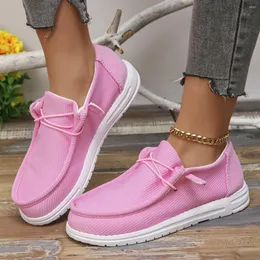 Casual Shoes Canvas Women Summer Sneakers Breattable Cloth Loafers Platform Woman Designer Zapatos de Mujer