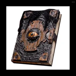 Libro della decorazione per feste dell'arredamento di Halloween Realistic Necronomicon Witch Black Book Black Book Spooky Stagional