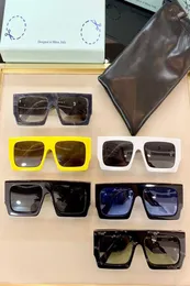 2021 Новая прямоугольная классическая мода 40008U Стачаны 80 мм поликарбонатная тарелка заемные солнцезащитные очки для мужчин и женщин White Sun8666432