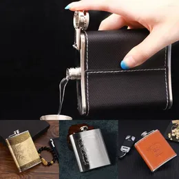 Hip Flasks Outdoor Travel Portable alkohol butelka ze stali nierdzewnej Rosyjska wino kubek do wyprysków.