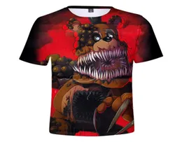 여름 어린이 039S의 옷 Freddy039s 3d 티셔츠 5 Freddy 귀여운 탑 보이스 걸스 키드 039s Tshirt fnaf tee s4502217