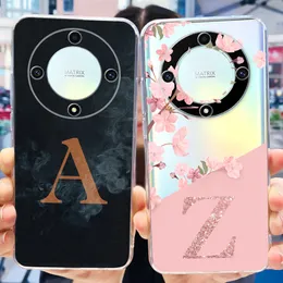 For Honor X9a Case Honor Magic5 Lite New Letters Cover Clear Silicone Soft TPU Phone Case For Honor Magic 5 Lite HonorX9a Bumper