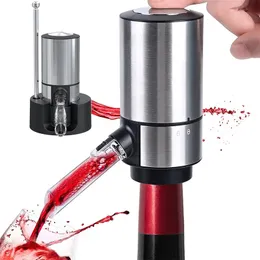 Automatic Wine Decanter Dispenser With Base Quick Sobering Electric Aerator Pourer For Bar Party Kitchen Tools 240407