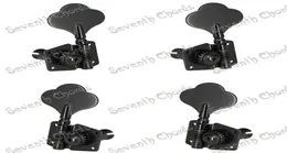 A Set 4 Pcs Black Open Gear Bass String Tuners Tuning Pegs Keys Machine Heads for Electric Bass Guitar8292759